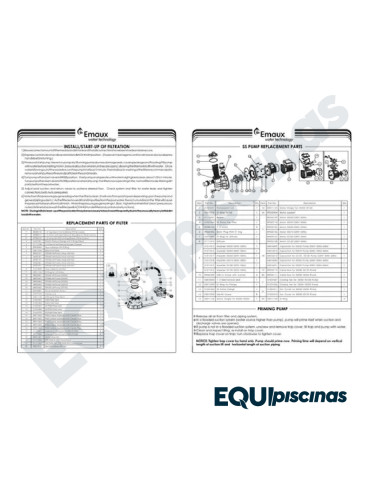 REPUESTO ESTRELLA PARA FILTRO EMAUX SERIE P