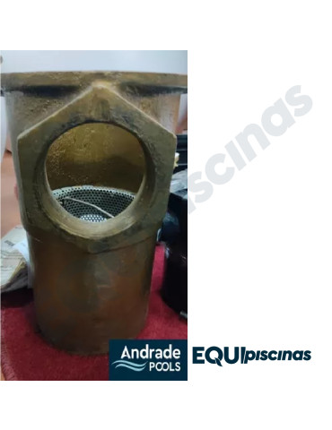 TRAMPA DE PELOS (PREFILTRO) ANDRADE POOLS 4" EN HIERRO FUNDIDO