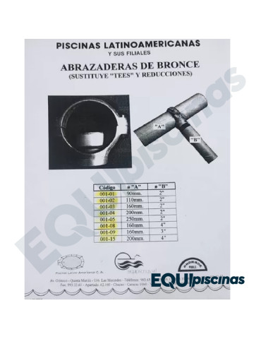 ABRAZADERA PARA TAPA DE FILTRO MARCA SEABLUE