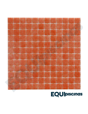 MOSAICO DE VIDRIO MEDITERRANEO 2.5X2.5cm NARANJA NIEBLA CAJA DE 2Mts² EZARRI (EUROPEO)