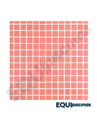 MOSAICO DE VIDRIO MEDITERRANEO 2.5X2.5cm ROSA LISO INTENSO CAJA DE 2Mts² EZARRI (EUROPEO)