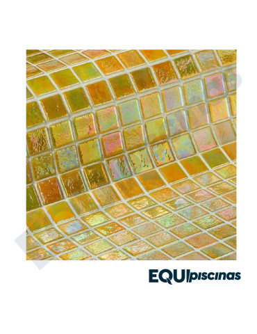 MOSAICO DE VIDRIO MEDITERRANEO 2.5X2.5cm AMBAR SERIE IRIS CAJA DE 2Mts² EZARRI (EUROPEO)