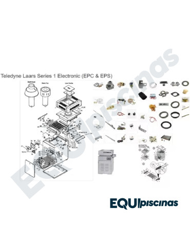 REPUESTO JUEGO DE EMPACADURAS PARA FLANGE CALENTADOR A GAS MARCA TELEDYNE LAARS