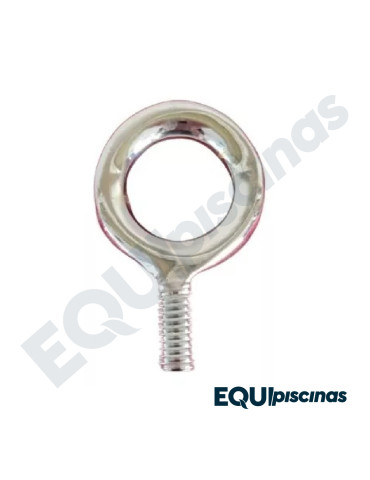ARGOLLA DE ANCLA DE CARRILERA TIPO FLUSH EN BRONCE CROMADO ANDRADE POOLS