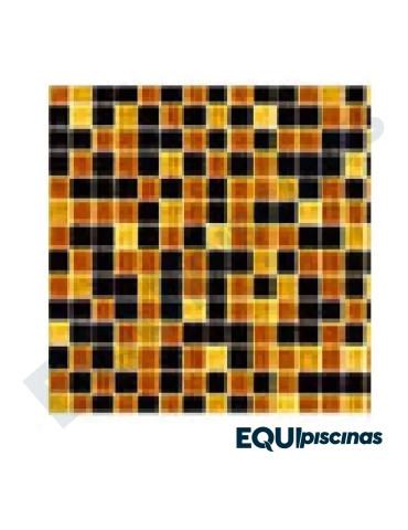 MOSAICO DE VIDRIO 2X2 DEGRADEE CAFE Nr 04 CAJA DE 2,14M²