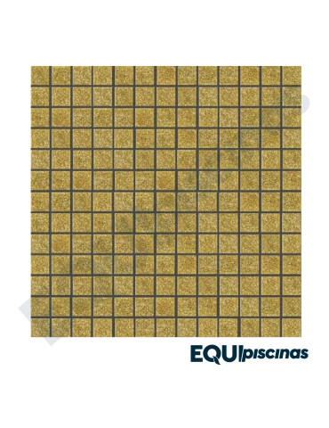MOSAICO DE VIDRIO 2.5X2.5 MIEL SP CAJA DE 4,15M²
