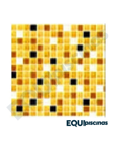 MOSAICO DE VIDRIO 2X2 DEGRADEE CAFE Nr 06 CAJA DE 2,14M²