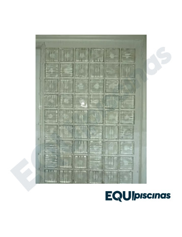 MOSAICO DE VIDRIO 2X2 ICE WHITE 02 (TRANSPARENTE) S/M CAJA DE 1,07M²