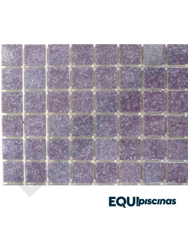MOSAICO DE VIDRIO 2,5X2,5 LILA 03-B52 SP CAJA DE 4,15M²