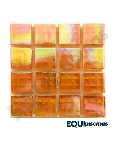 MOSAICO DE VIDRIO 2X2 AMBAR RA 04 S/M CAJA DE 1,07M²
