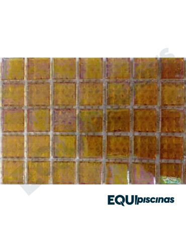 MOSAICO DE VIDRIO 2X2 AMBAR RA 04 S/M CAJA DE 1,07M²