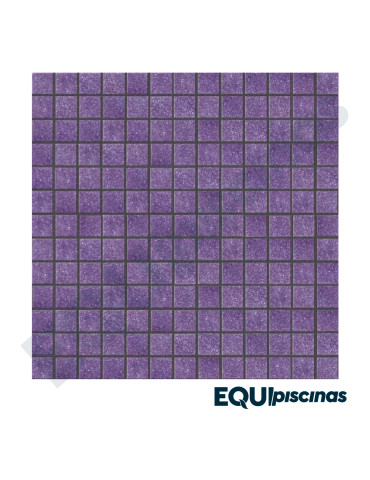 MOSAICO DE VIDRIO 2X2  MORADO (PURPLE 01) SP CAJA DE 4,28M²
