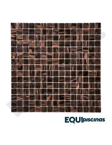 MOSAICO DE VIDRIO 2X2 NEGRO CON VETAS DORADAS (GS 01) S/M CAJA DE 1,07M²