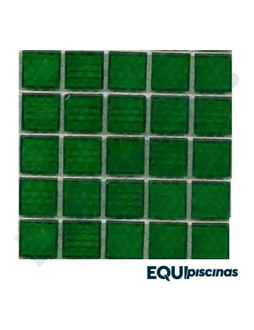 MOSAICO DE VIDRIO 2X2 VERDE BOTELLA (GREEN 08) S/M CAJA DE 1,07M²