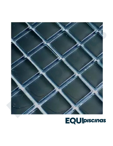 MOSAICO DE VIDRIO 2.3X2.3X4mm SERIE CRYSTAL GRIS OSCURO A84 CAJA DE 1,80 M²