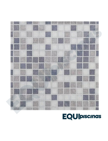 MOSAICO DE VIDRIO 2X2 MEZCLA DE GRISES (GRAY HS-10) S/P CAJA DE 4,28M²