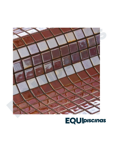 MOSAICO DE VIDRIO MEDITERRANEO 2.5X2.5cm OPALO SERIE METAL CAJA DE 2Mts² EZARRI (EUROPEO)