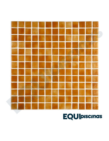 MOSAICO DE VIDRIO MEDITERRANEO 2.5X2.5cm WHISKY NIEBLA CAJA DE 2Mts² EZARRI (EUROPEO)