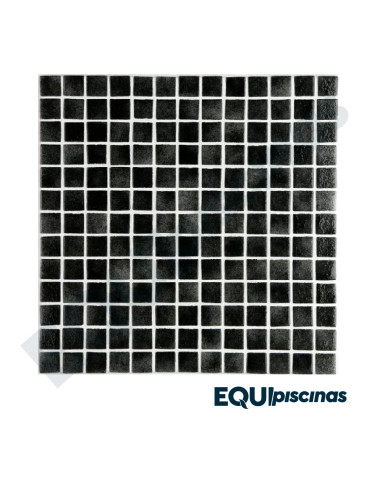 MOSAICO DE VIDRIO MEDITERRANEO 2.5X2.5cm NEGRO NIEBLA CAJA DE 2Mts² EZARRI (EUROPEO)