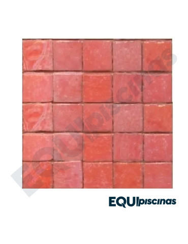 MOSAICO DE VIDRIO VENECIANO 2X2 ROSA INTENSO CAJA 4m2 KOLORINES (MEXICANO)