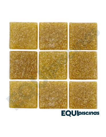 MOSAICO DE VIDRIO VENECIANO 2X2 MIEL CAJA 4m2 KOLORINES (MEXICANO)