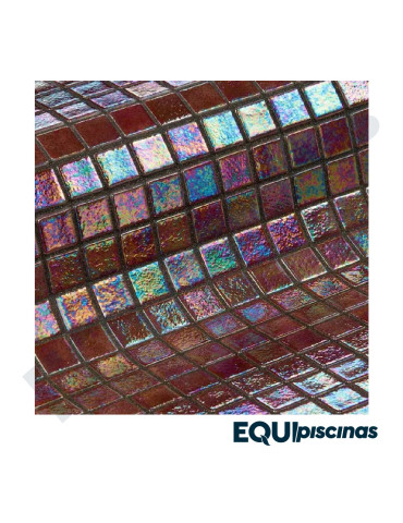 MOSAICO DE VIDRIO MEDITERRANEO 2.5X2.5cm COBRE SERIE METAL CAJA DE 2Mts² EZARRI (EUROPEO)