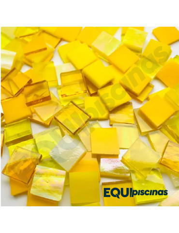 MOSAICO DE VIDRIO 2X2 AMARILLO  SUPERNOVA S/P CAJA 4,28 Mts²