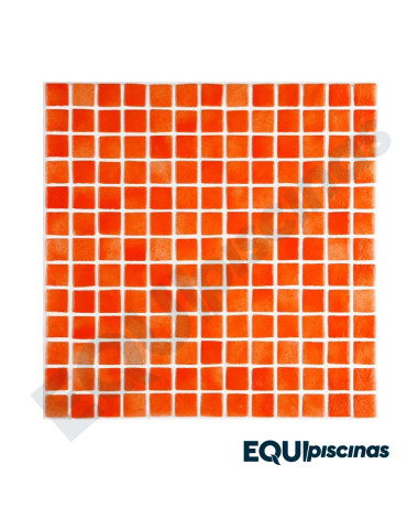 MOSAICO DE VIDRIO MEDITERRANEO 3.6X3.6 SALMON NIEBLA CAJA DE 2Mts² EZARRI (EUROPEO)