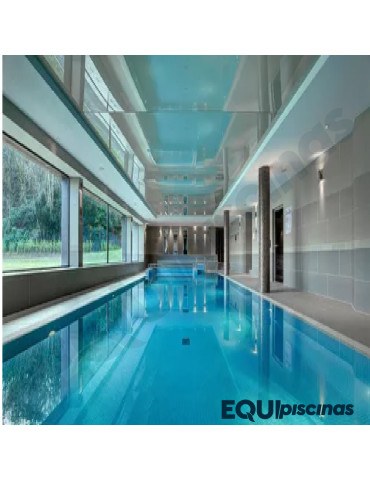 MOSAICO DE VIDRIO MEDITERRANEO 2.5X2.5 AZUL MEDIO NIEBLA CAJA DE 2Mts² EZARRI (EUROPEO)