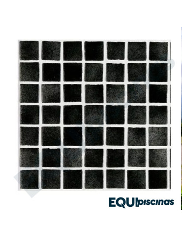 MOSAICO DE VIDRIO MEDITERRANEO 3.6X3.6 NEGRO NIEBLA CAJA DE 2Mts² EZARRI (EUROPEO)