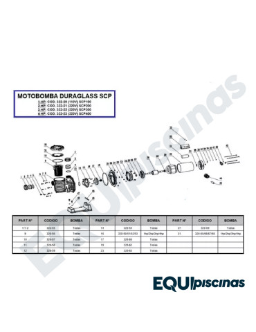 CESTA TRAMPA DE PELOS (PREFILTRO) EN PLASTICO PARA BOMBAS ANDRADE POOLS HEAVY-DUTY / AP-DURAGLASS