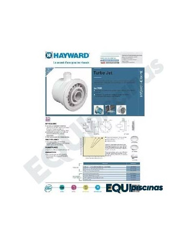 BOQUILLA NADO CONTRACORRIENTE TURBO BOOST JET HAYWARD