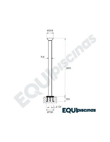 FUENTE TIPO PALMERA FLEXINOX EN ACERO INOX A-316