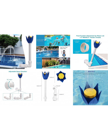 FUENTE SURTIDOR TIPO FLOR DE LOTO KOKIDO K479