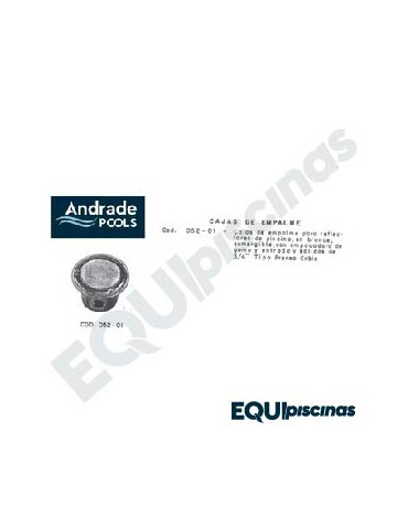 CAJA DE EMPALME PARA CONEXION ELECTRICA EN BRONCE CROMADO MARCA ANDRADE POOLS