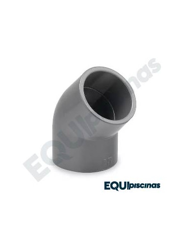 CODO PVC 90X45 PARA PEGAR