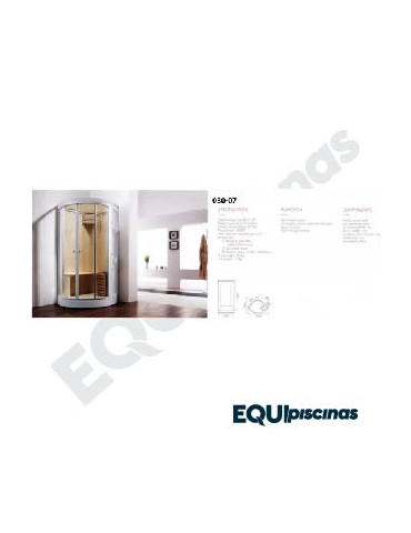 CABINA SAUNA ANDRADE POOLS 90X90X215 M-8259