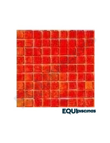 MOSAICO DE VIDRIO VENECIANO 2X2 MANDARINA CAJA 4 Mts²  KOLORINES (MEXICANO)