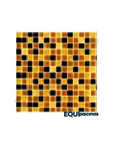 MOSAICO DE VIDRIO 2X2 DEGRADEE CAFE Nr 02 CAJA DE 2,14M²