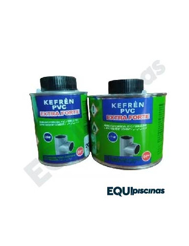 PEGAMENTO ADHESIVO PARA PVC EXTRA FUERTE MARCA KEFREN 500ml CON BROCHA (EUROPEO)