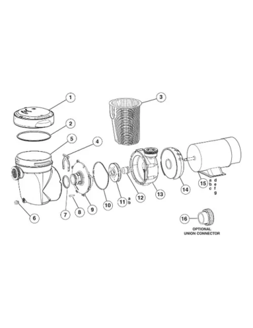 Bomba Piscina Hayward Power-flo 0,5 Hp Repuesto Sello