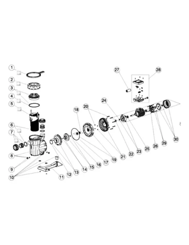 Repuesto Bomba Piscina Astral Empacadura De Goma