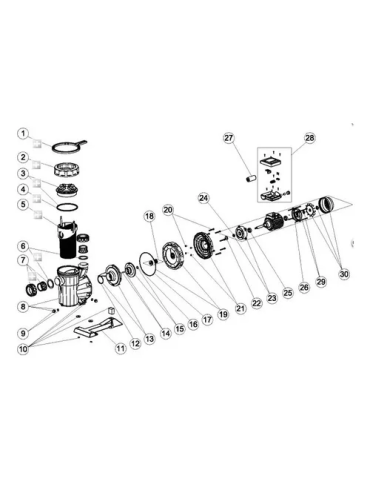 Repuesto Para Bomba Piscina Astral Impulsor 3/4 Hp