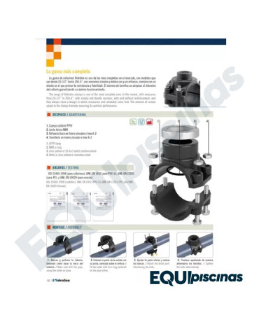 TEE COLLARIN BISAGRA HIDROTEN 110X2"