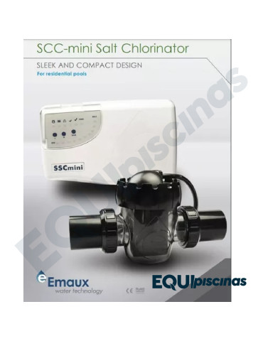 GENERADOR DE CLORO-SALINO EMAUX MOD. SSCmini 240V/60HZ [20 Grms/Hr] hasta 90m3