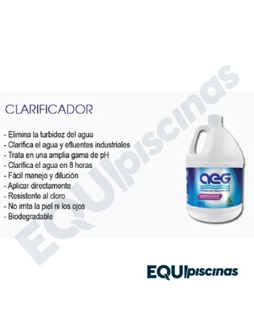 CLARIFICANTE (CRISTALIZADOR) DE AGUA CONCENTRADO 20 Lts