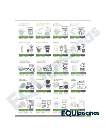 PULSADOR DE AIRE EMAUX PARA SWITCH NEUMATICO PISCINAS Y SPAS