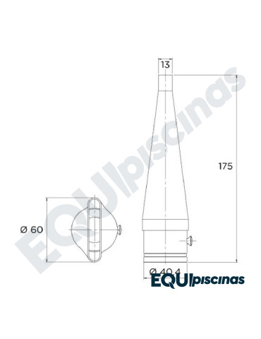 BOQUILLA FLEXINOX TAHITI PLANA