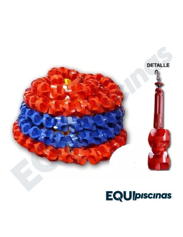 CARRILERA ANDRADE POOLS MODELO LIAN 50 MTSX120 C/GUAYA ACERO INOXIDABLE