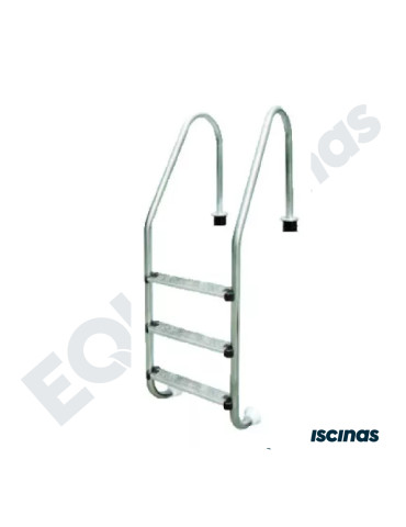 ESCALERA EMAUX ACERO INOX 4 PELDAÑOS TIPO ANCLA AISI-304